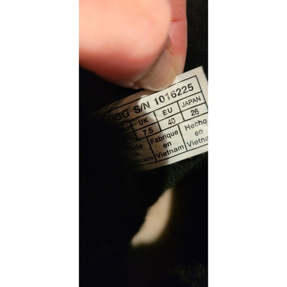 UGG Women Sz 9 Bailey Bow Black Sheepskin Shearling Sherpa Snow Boots 1016225 - Picture 7 of 7